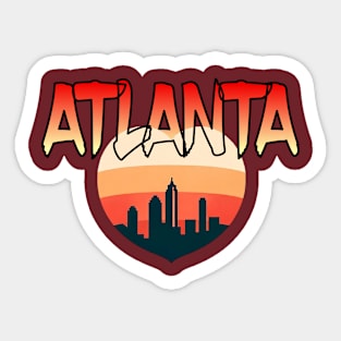 Atlanta Peach Sticker